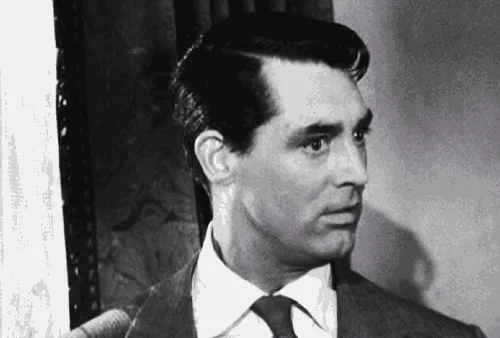 scared cary grant GIF