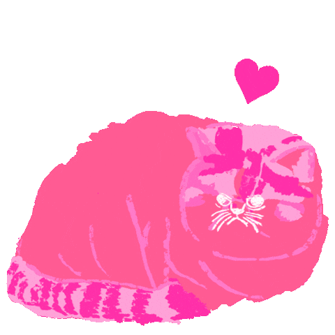 Cat Heart Sticker