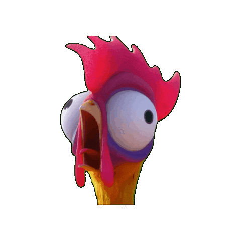 Chicken Screaming Sticker