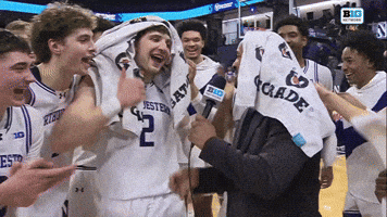 Interview Towels GIF by Northwestern Athletics
