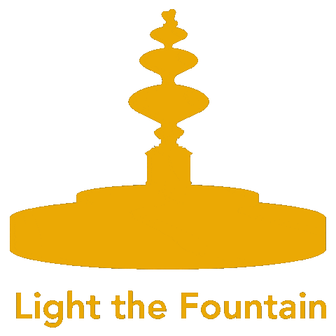 Light The Fountain Sticker by University of North Alabama