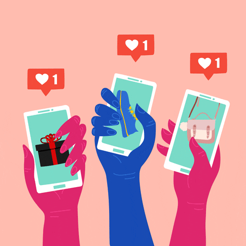 Flamingo Services instagram hearts social media likes GIF