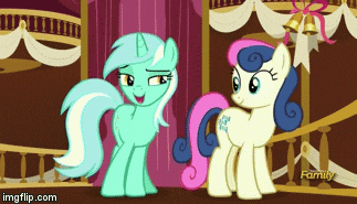 Lyra And Bon Bon GIF