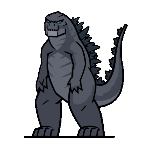 Godzilla VS Kong animated gif