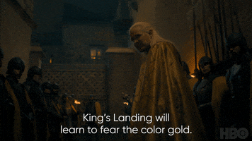 Kings Landing Gold GIF by Game of Thrones