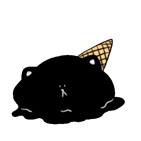 Cat Melting Sticker