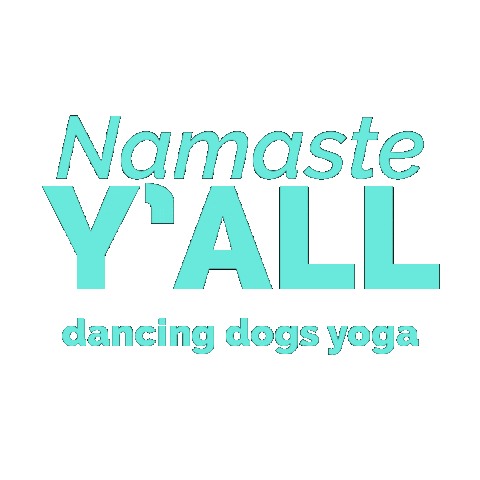Namaste Ddy Sticker by Dancing Dogs Yoga