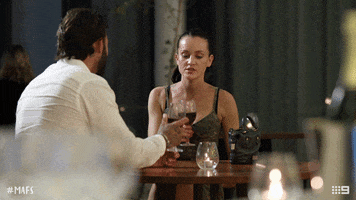 cheers wine GIF by Married At First Sight Australia
