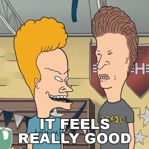It Feels Good Beavis And Butthead GIF by Paramount+