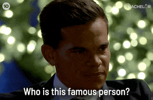 Who Is He Famous People GIF by The Bachelor Australia