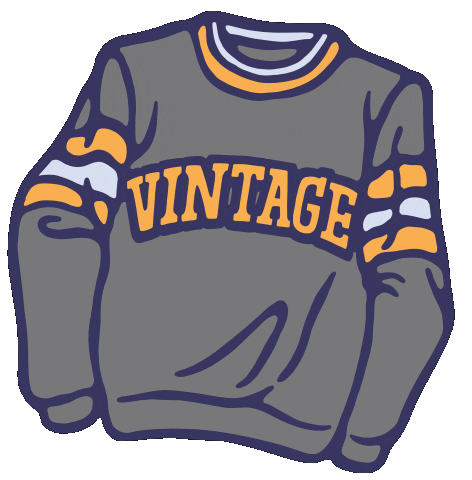 90S Sweater Sticker by Backtrack VIntage