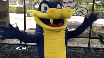 HostGator dance mascot dab alligator GIF