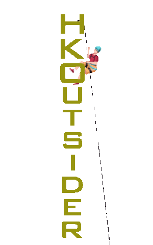 Hkoutsider Canyoning Rappelling Climbing Abseiling Sticker by HKOutsider