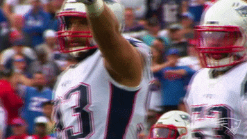 That Way Reaction GIF by New England Patriots