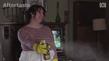 Spraying Abc Tv GIF by ABC TV + IVIEW