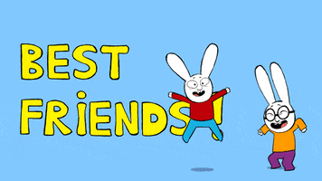 Best Friends Love GIF by Simon Super Rabbit