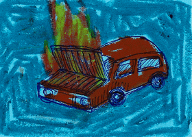 Car Accident Burn GIF by Jimmy Arca