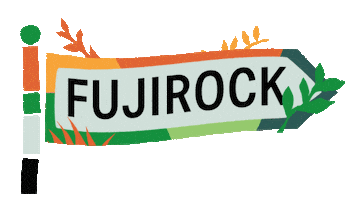 Festival Flag Sticker by FUJIROCK