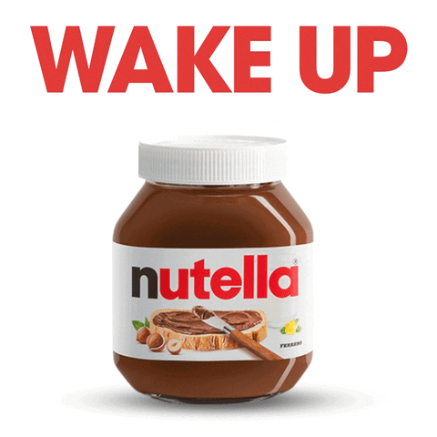 Wake Up Hello GIF by Nutella