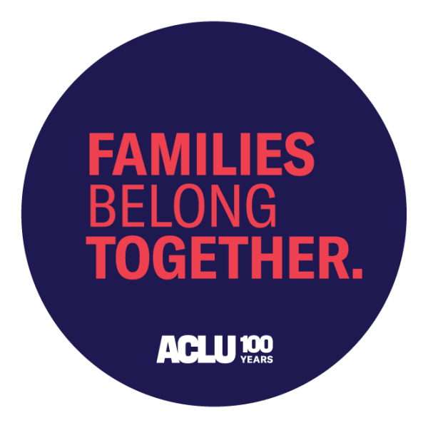 Immigration Families Belong Together Sticker by ACLU