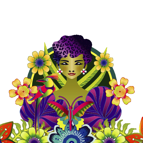 Flower Women Sticker by CATALINA ESTRADA