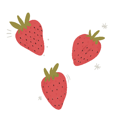 Dancing strawberry sticker