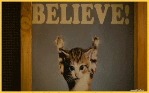 Believe Hang In There GIF