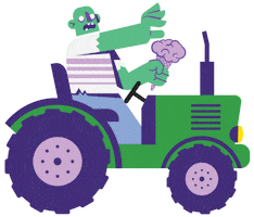 John Deere Zombie Sticker by JoCo Cruise