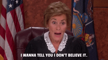 I Dont Believe It GIF by Judge Judy