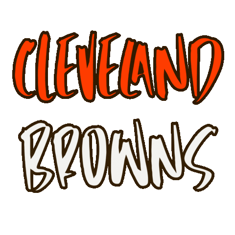 Cleveland Browns Football Sticker