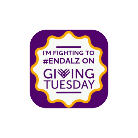 Giving Tuesday Alzheimers Sticker by Alzheimer's Association