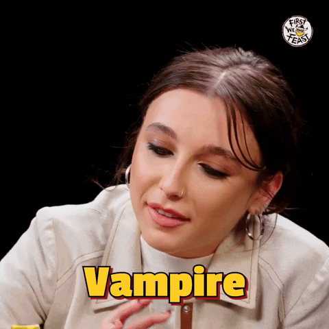 Vampire Hot Ones GIF by First We Feast