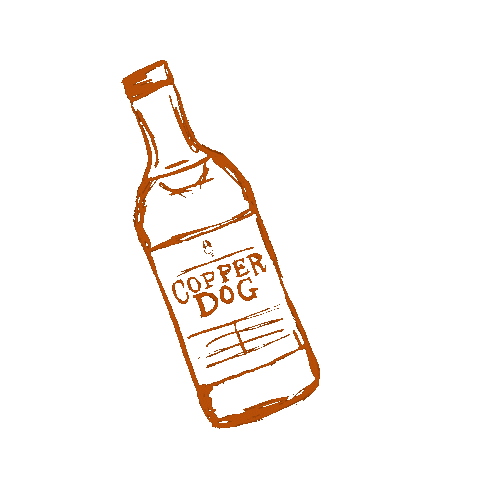 Copper Dog Whisky Sticker
