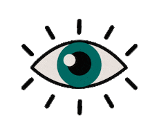 Happy One Eye Sticker by WeTheCoolStudio