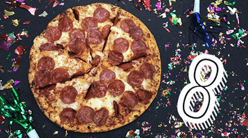 Celebrate Happy New Year GIF by Domino's Pizza