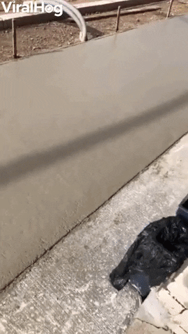 Girl Walks Straight Into Wet Cement GIF by ViralHog