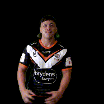 Football Rugby GIF by Wests Tigers