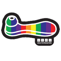 adulttoymegastore love rainbow gay pride Sticker