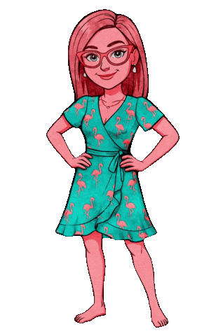 Woman Wiggle Sticker by The3Flamingos