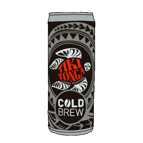 Caffeine Cold Brew Sticker by Tiki Tonga Coffee
