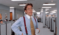 employee engagement - GIF from Office Space movie