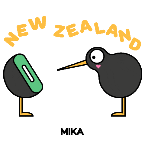 New Zealand Love Sticker by MIKA