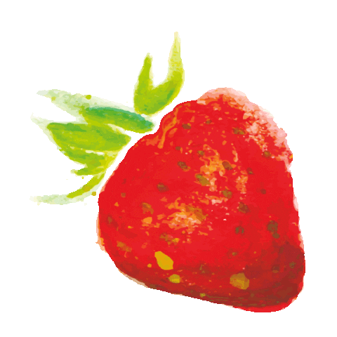 Morango Curls Sticker