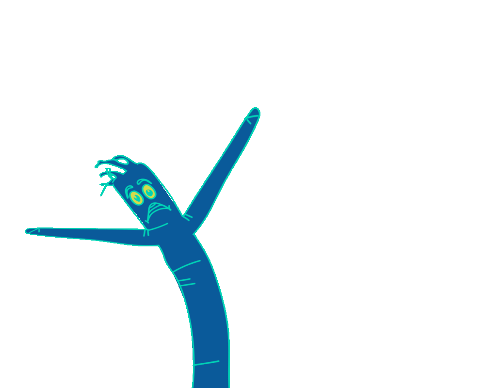 Wacky Waving Inflatable Arm Flailing Tube Man Dance Sticker by J