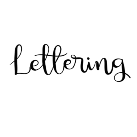 Lettering Sticker