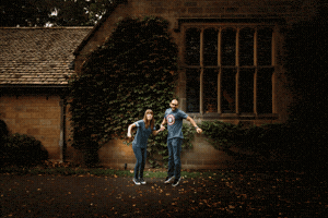 brittnimariebeversdorf fun jumping Ivory engagement gif GIF