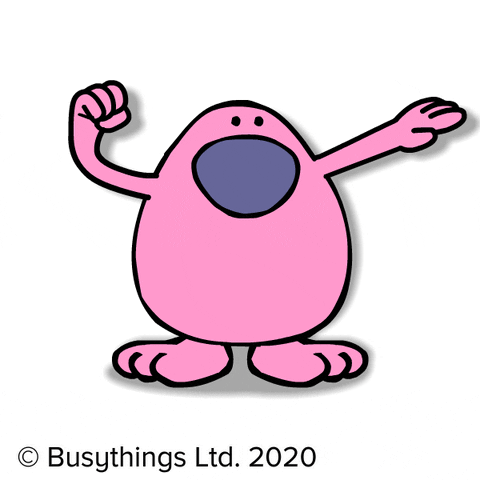 Get Fit Pink Man GIF by Busythings