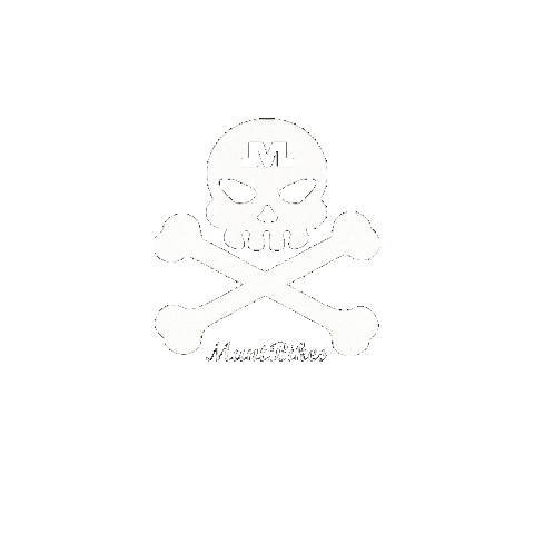 Bike Skull Sticker by muntbikes