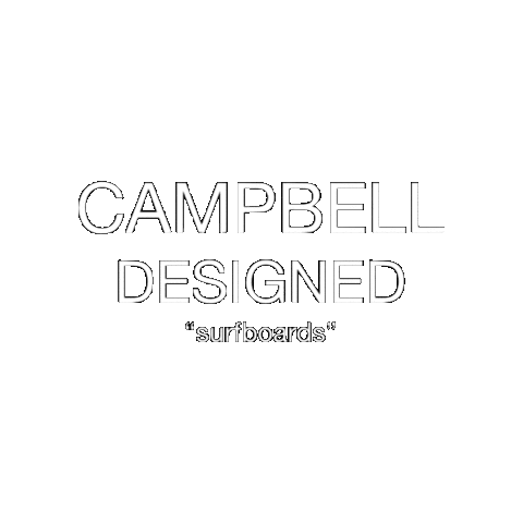 Campbell Designed "surfboards" Sticker