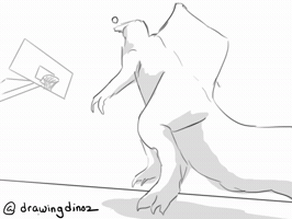 Basketball Dinosaur GIF